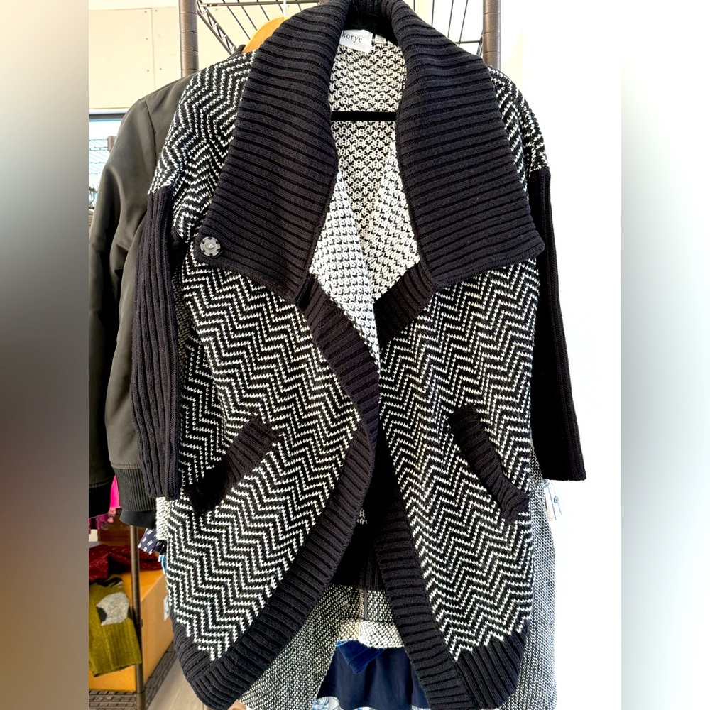 Wrap sweater coat